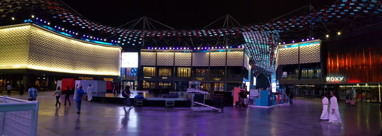 City Walk Dubai multimedia attraction lighting