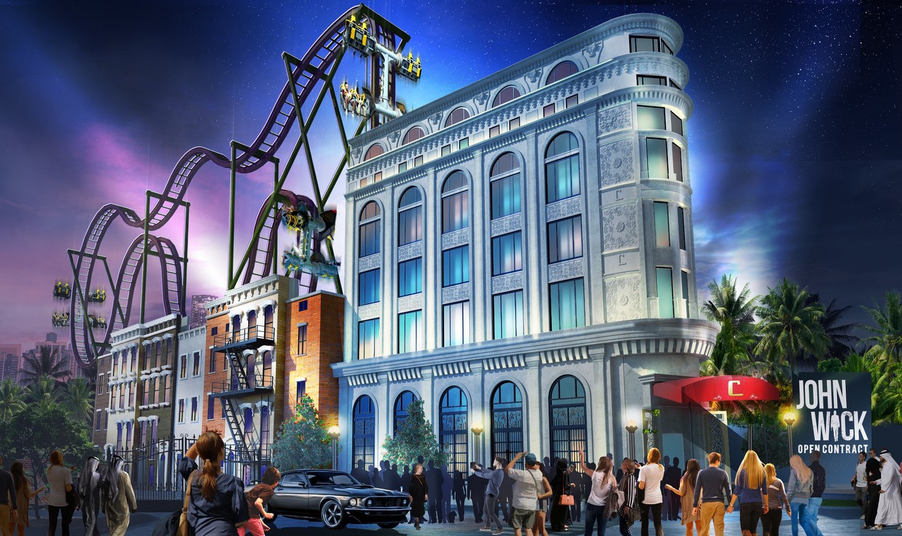 Dubai Parks and Resorts themed entertainment lighting